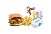 Children's menu with snack box